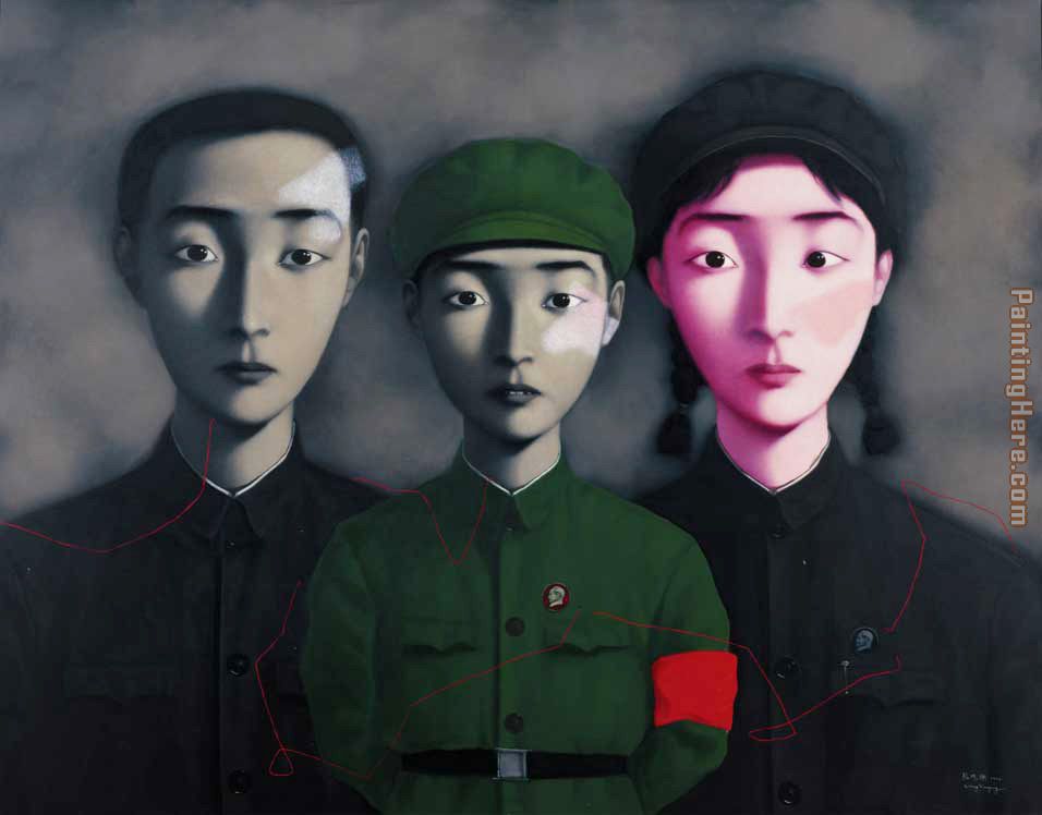 The Big Family No. 3 painting - Zhang Xiaogang The Big Family No. 3 art painting
